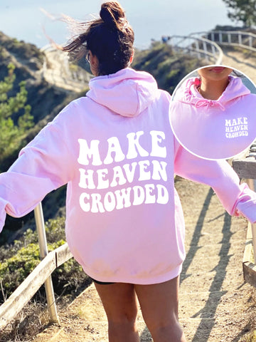 Double Sided Christian Hoodie with Inspirational Faith Message