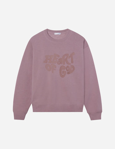 Wistful Mauve Christian Sweatshirt with Inspirational Bible Verse