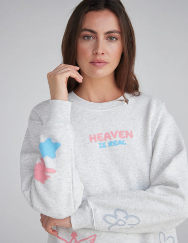 Heaven Is Real Unisex Sweatshirt | Cozy Bible Verse Crewneck