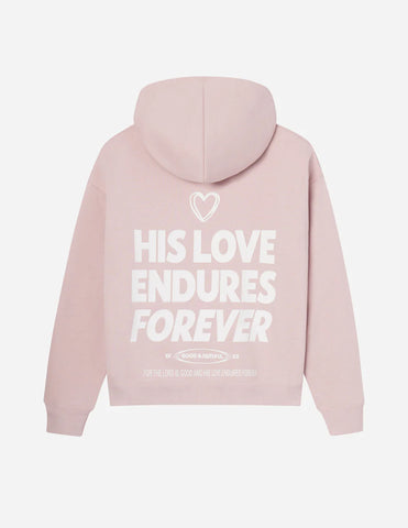 Inspiring His Love Endures Forever Hoodie for Everyday Faith