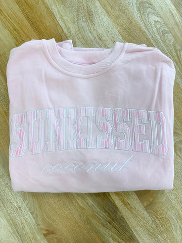 Soft Pink Striped Sweatshirt for Effortless Everyday Style