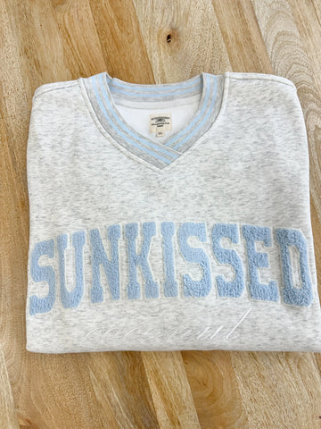 Embroidered Sunkissed Sweatshirt for Effortless Preppy Style