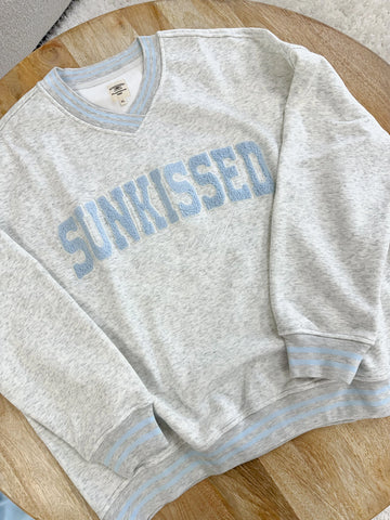 Embroidered Sunkissed Sweatshirt for Effortless Preppy Style