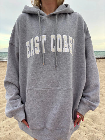 Oversized Embroidered Hoodie for Effortless Coastal Style