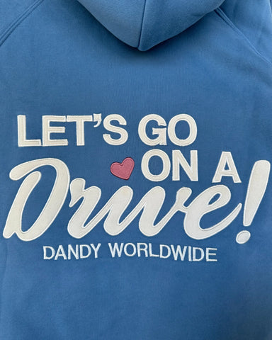 Oversized Blue Hoodie for Cozy Late-Night Drives and Everyday Comfort