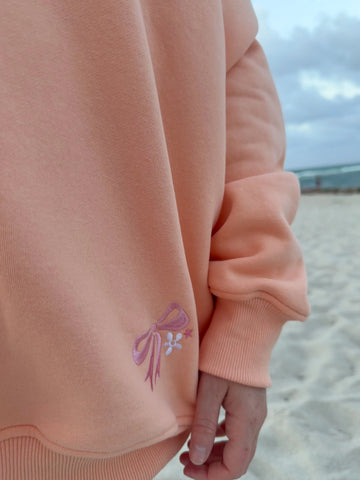 Tropical Palms Sherbet Sweatshirt for Sunny Days and Cozy Vibes