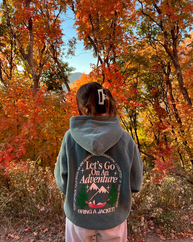 Pine Green Oversized Hoodie for Cozy Adventure Outfits