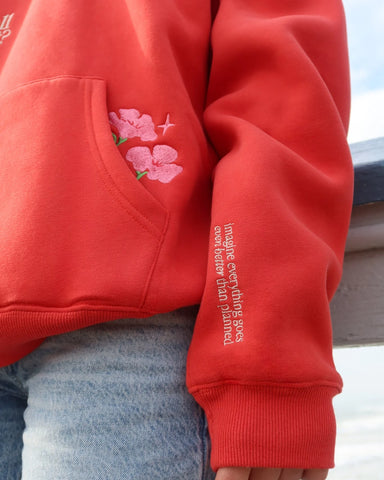 Oversized Hoodie with Embroidered Motif for Effortless Everyday Style