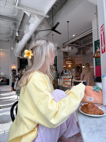 Vibrant Banana Yellow Embroidered Sweatshirt for Effortless Street Style
