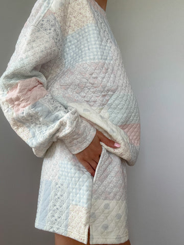 Quilted Pastel Shorts in Soft Blue Shades for Effortless Summer Style