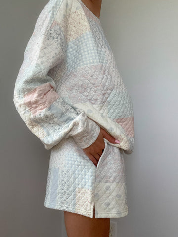 Quilted Pastel Shorts in Soft Blue Shades for Effortless Summer Style