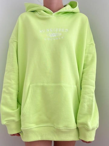 Soft Lime Green Oversized Hoodie for Everyday Comfort