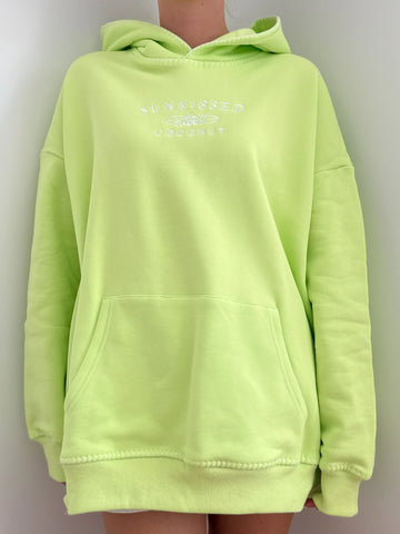 Soft Lime Green Oversized Hoodie for Everyday Comfort