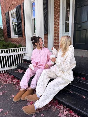 Cozy Ivory Cherry Print Hoodie for Everyday Casual Style