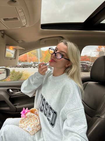 Cozy Grey Varsity Sweatshirt with Embroidered Details for Effortless Everyday Style