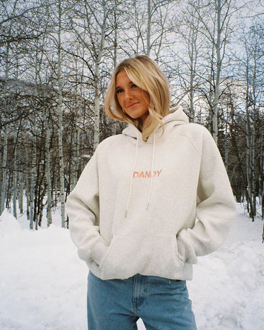 Sunset Watching Oversized Hoodie in Cozy Heather Gray