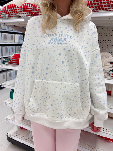 Cozy Embroidered Snowflake Hoodie for Winter Style