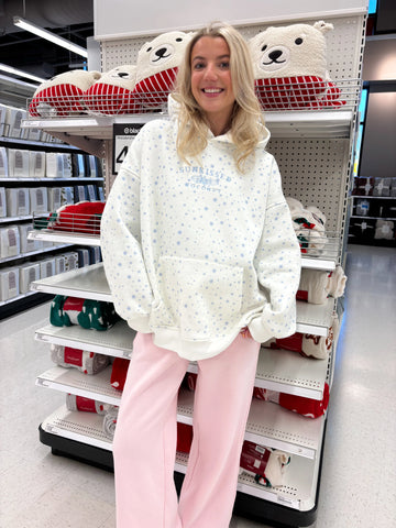 Cozy Embroidered Snowflake Hoodie for Winter Style