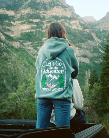Pine Green Oversized Hoodie for Cozy Adventure Outfits