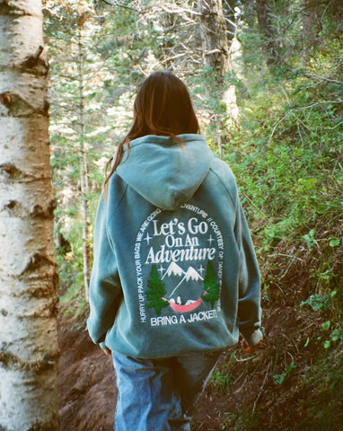 Pine Green Oversized Hoodie for Cozy Adventure Outfits