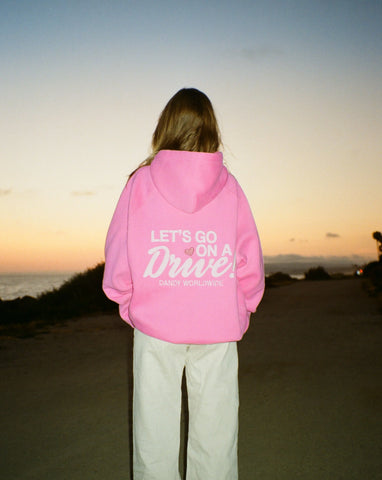 Oversized Pink Hoodie for Cozy Road Trip Vibes and Everyday Comfort