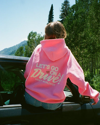 Oversized Pink Hoodie for Cozy Road Trip Vibes and Everyday Comfort