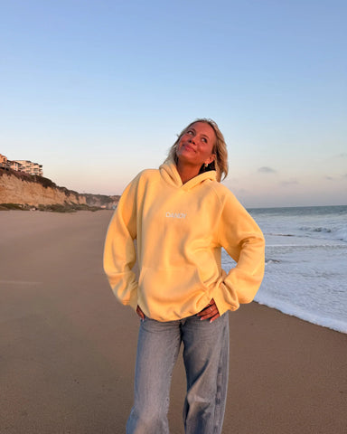 Butter Yellow Oversized Hoodie for Cozy Everyday Adventures