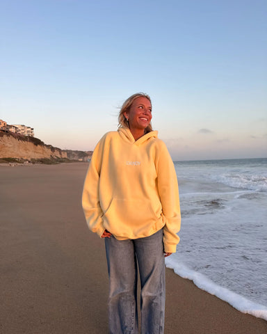 Butter Yellow Oversized Hoodie for Cozy Everyday Adventures