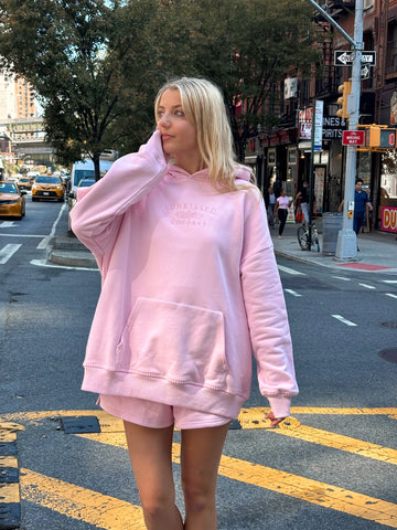 Pastel Magenta Oversized Hoodie for Effortless Everyday Style