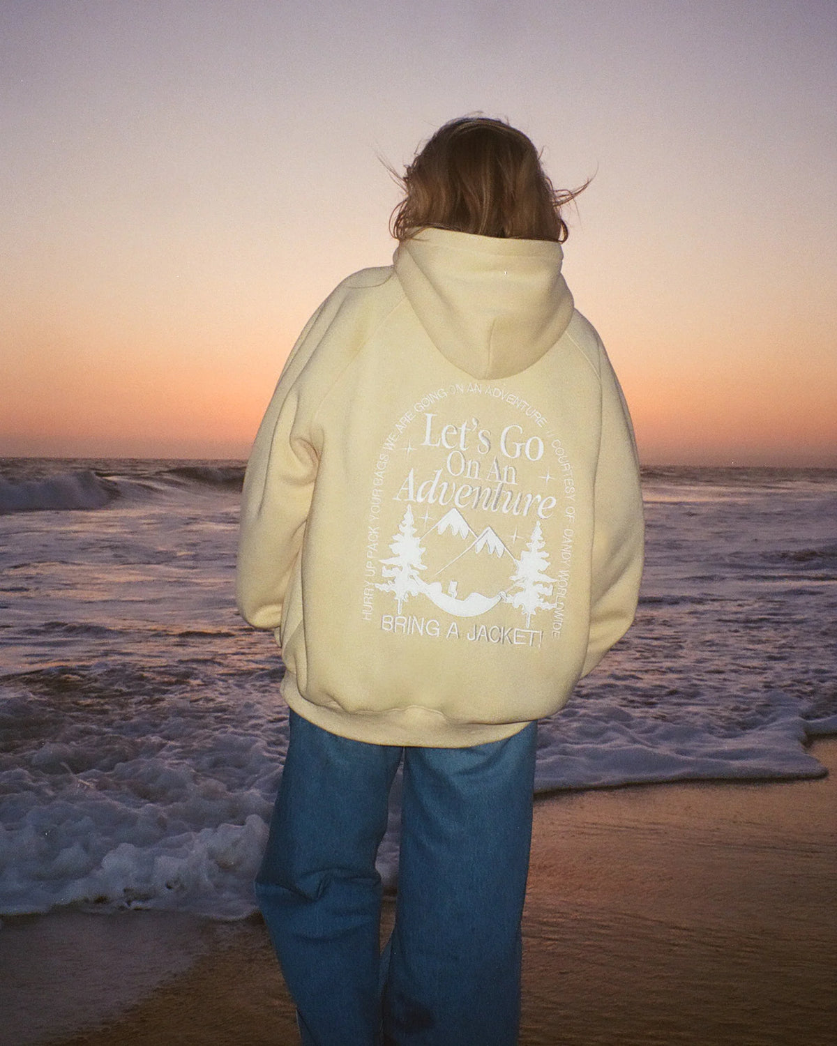 Butter Yellow Oversized Hoodie for Cozy Everyday Adventures