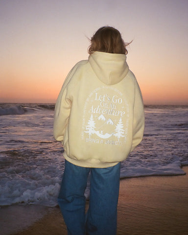 Butter Yellow Oversized Hoodie for Cozy Everyday Adventures