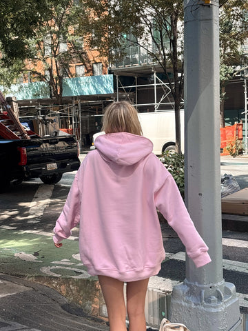 Pastel Magenta Oversized Hoodie for Effortless Everyday Style