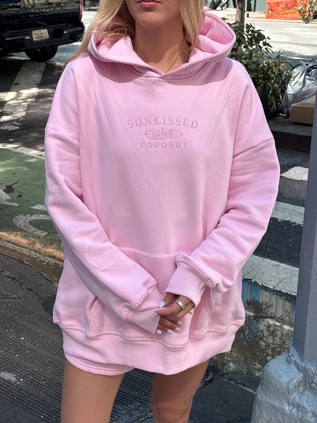 Pastel Magenta Oversized Hoodie for Effortless Everyday Style