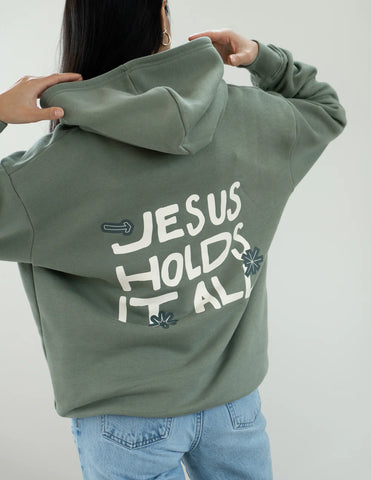 Cozy Unisex Hoodie with Inspirational Faith-Based Design