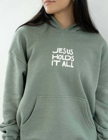 Cozy Unisex Hoodie with Inspirational Faith-Based Design