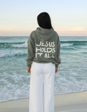 Cozy Unisex Hoodie with Inspirational Faith-Based Design