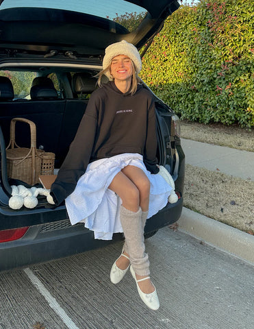 Statement Black Hoodie with Inspirational Scripture Design