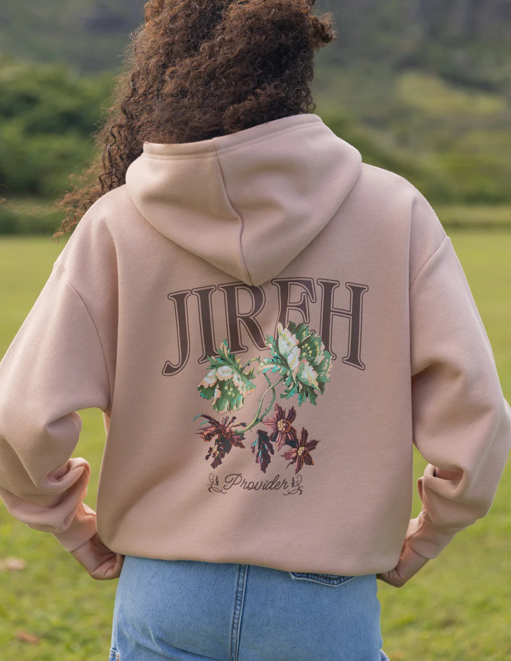 Everyday Faith Hoodie in Soft Mahogany Rose