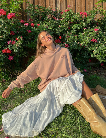 Everyday Faith Hoodie in Soft Mahogany Rose