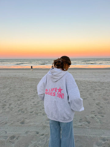 Cozy & Life Goes On Hoodie for Everyday Comfort and Relaxed Style