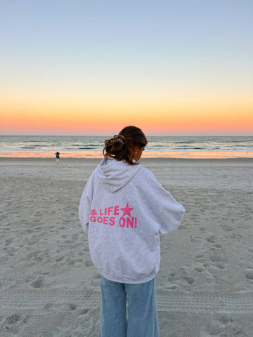 Cozy & Life Goes On Hoodie for Everyday Comfort and Relaxed Style