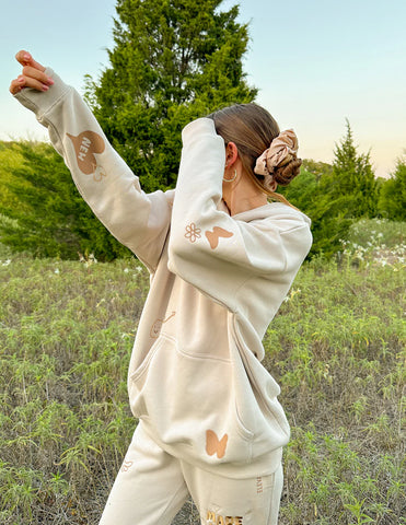 Soft Cream Unisex Hoodie for Everyday Comfort and Inspirational Style