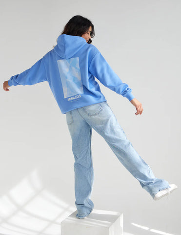 Inspired Unisex Hoodie in Mountain Bluebird for Everyday Comfort