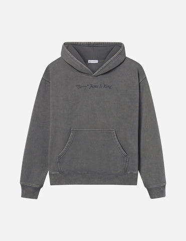 Bold Faith Hoodie with Not Sorry Jesus Is King Statement