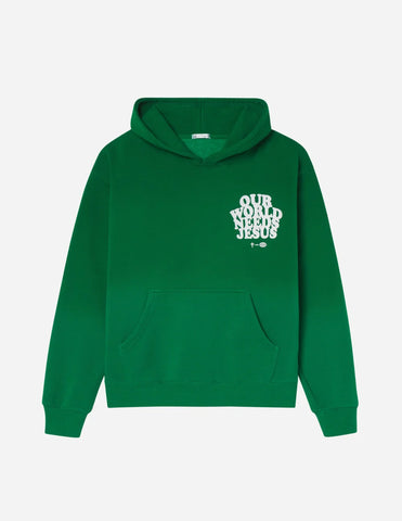 Faith-Filled Unisex Hoodie in Soft Green Ombre for Everyday Inspiration