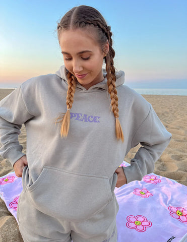 Lunar Rock Peace Hoodie with Inspirational Bible Verse