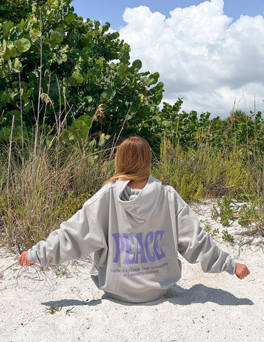 Lunar Rock Peace Hoodie with Inspirational Bible Verse