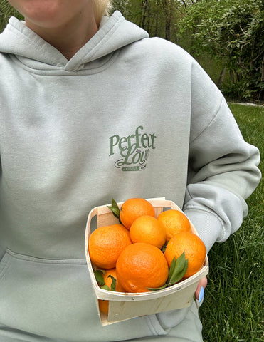 Cozy Marsh Green Hoodie with Inspirational Love Verse