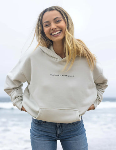 Cozy Faith-Inspired Hoodie with Psalm 23 Scripture