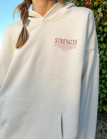 Inspired Strength Hoodie | Cozy Unisex Sweatshirt with Inspirational Quote
